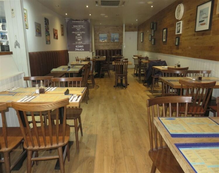 Upmarket fish & chip shop and licensed restaurant, Surbiton