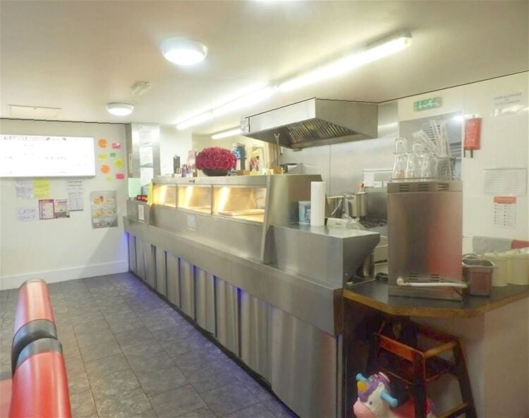 Detached fish & chip shop with restaurant, Wigan town centre