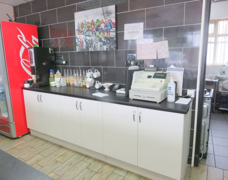 Well established cafe trading from 8.00 am to 2.30 pm serving heavily populated catchment area