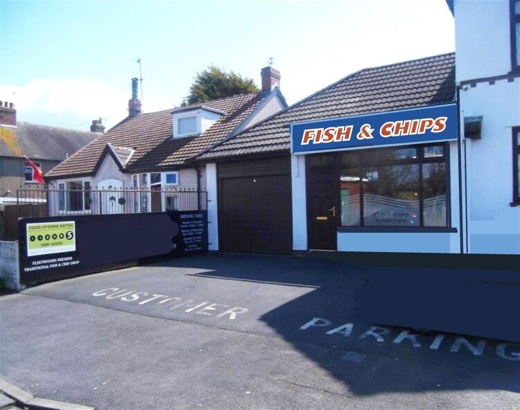 Modern fish & chip lock-up, Fleetwood residential pitch Photo 8