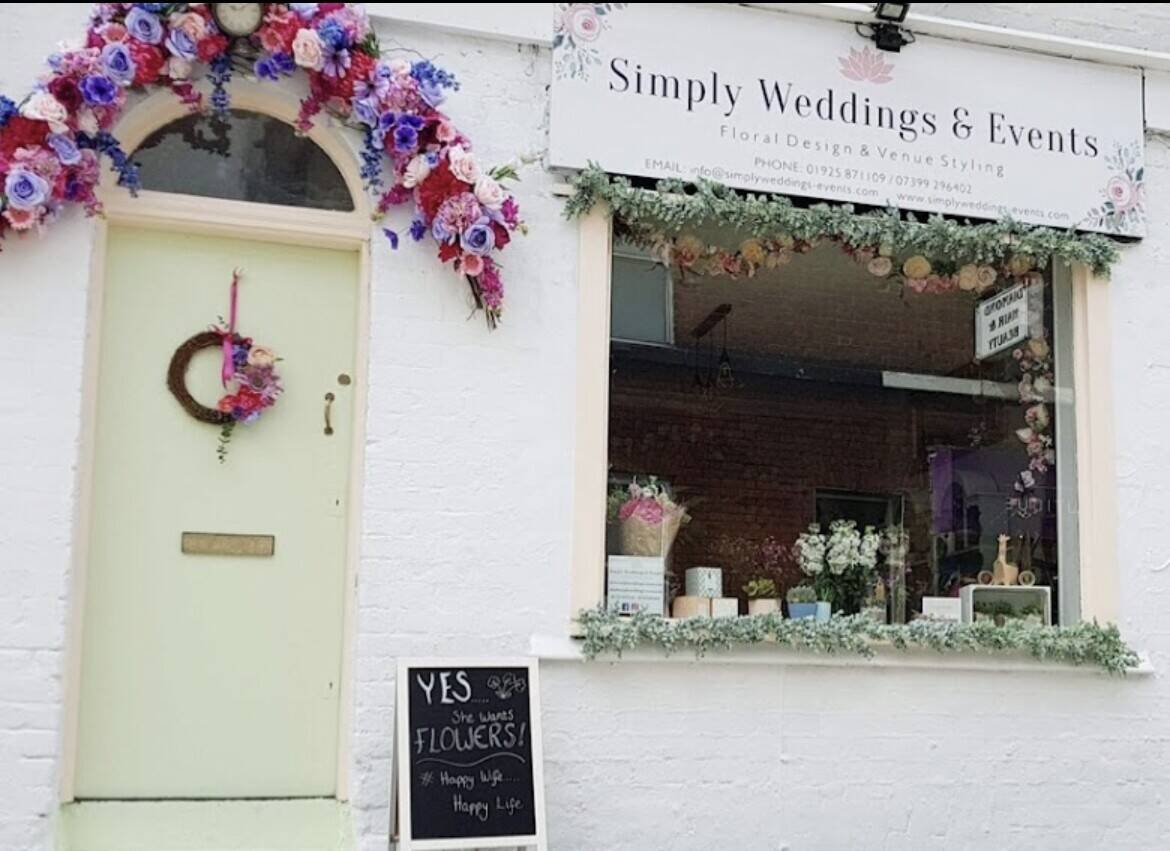 Well established wedding florist for sale in Warrington, Cheshire