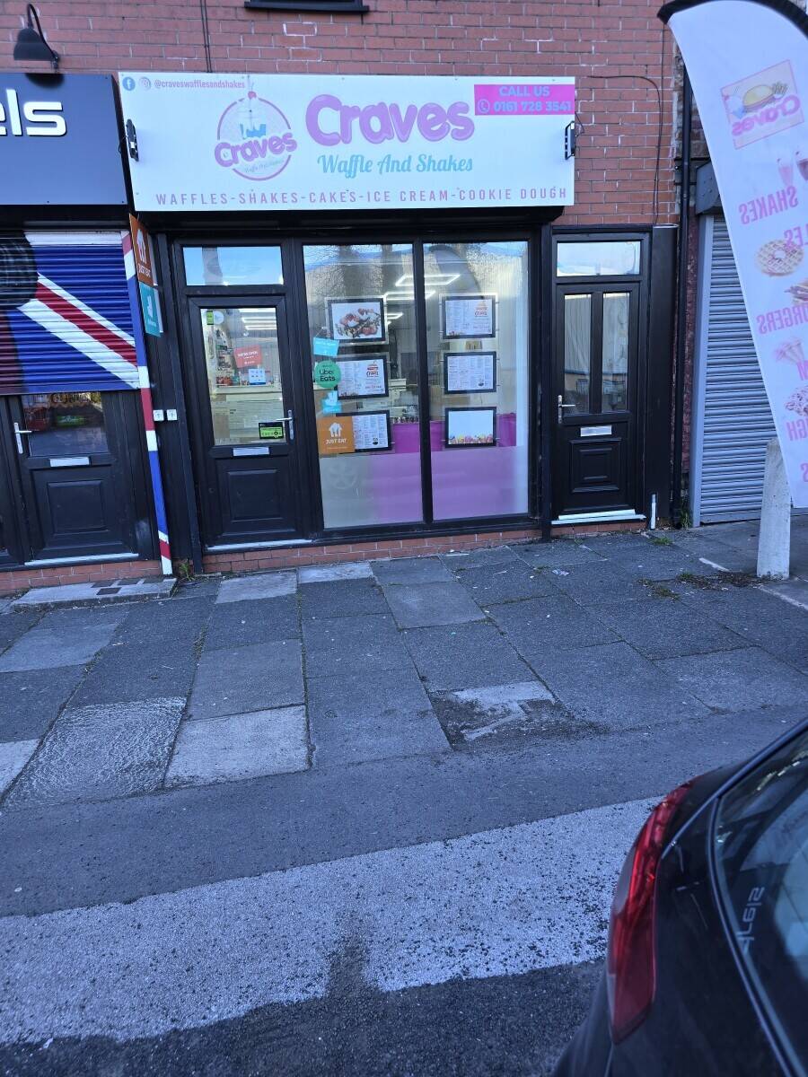Dessert and burger shop in Swinton Manchester