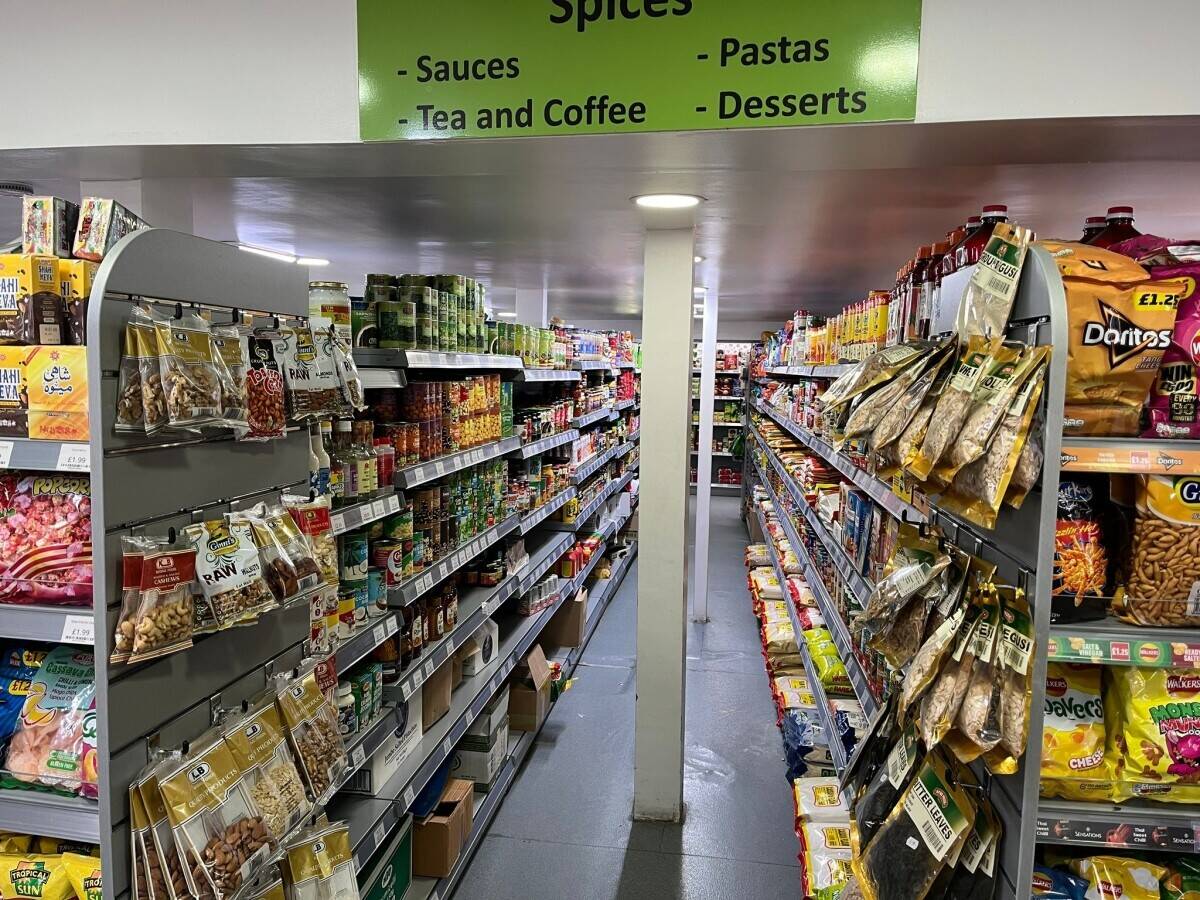 Super market with two bedroom flat