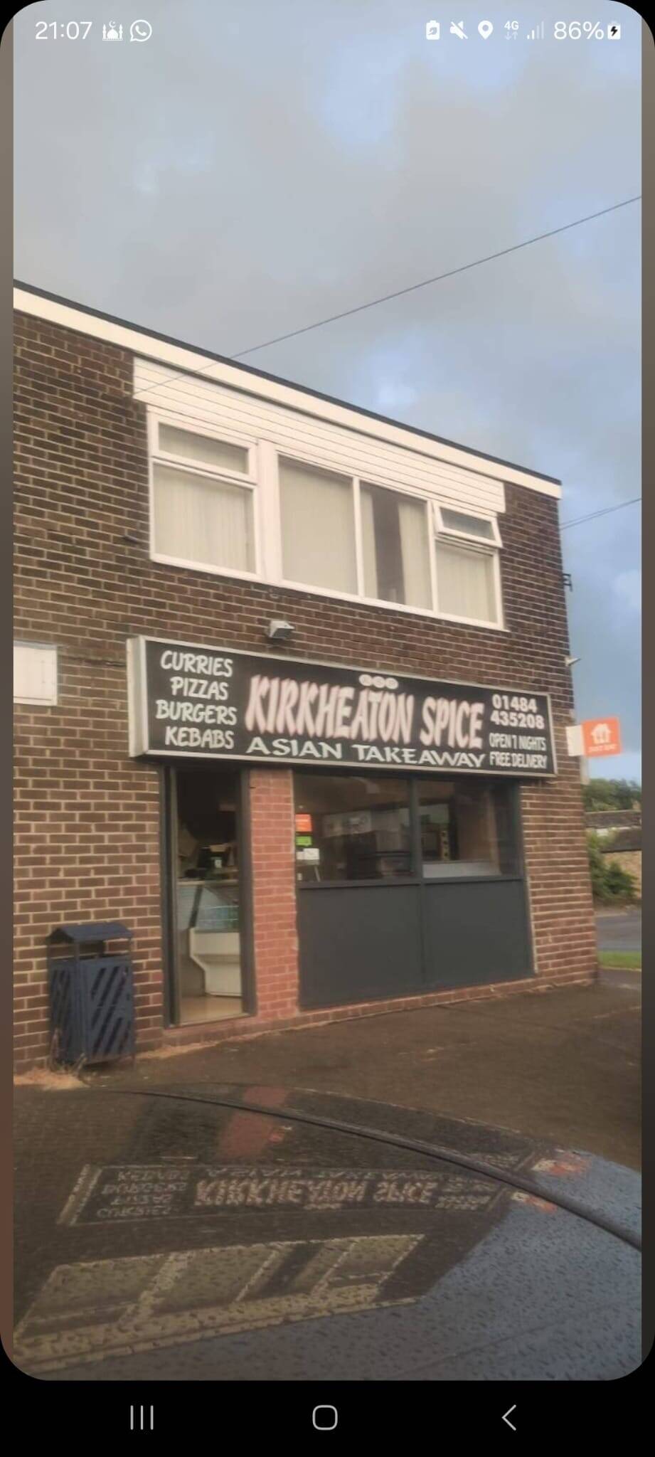 well-established Indian takeaway business 