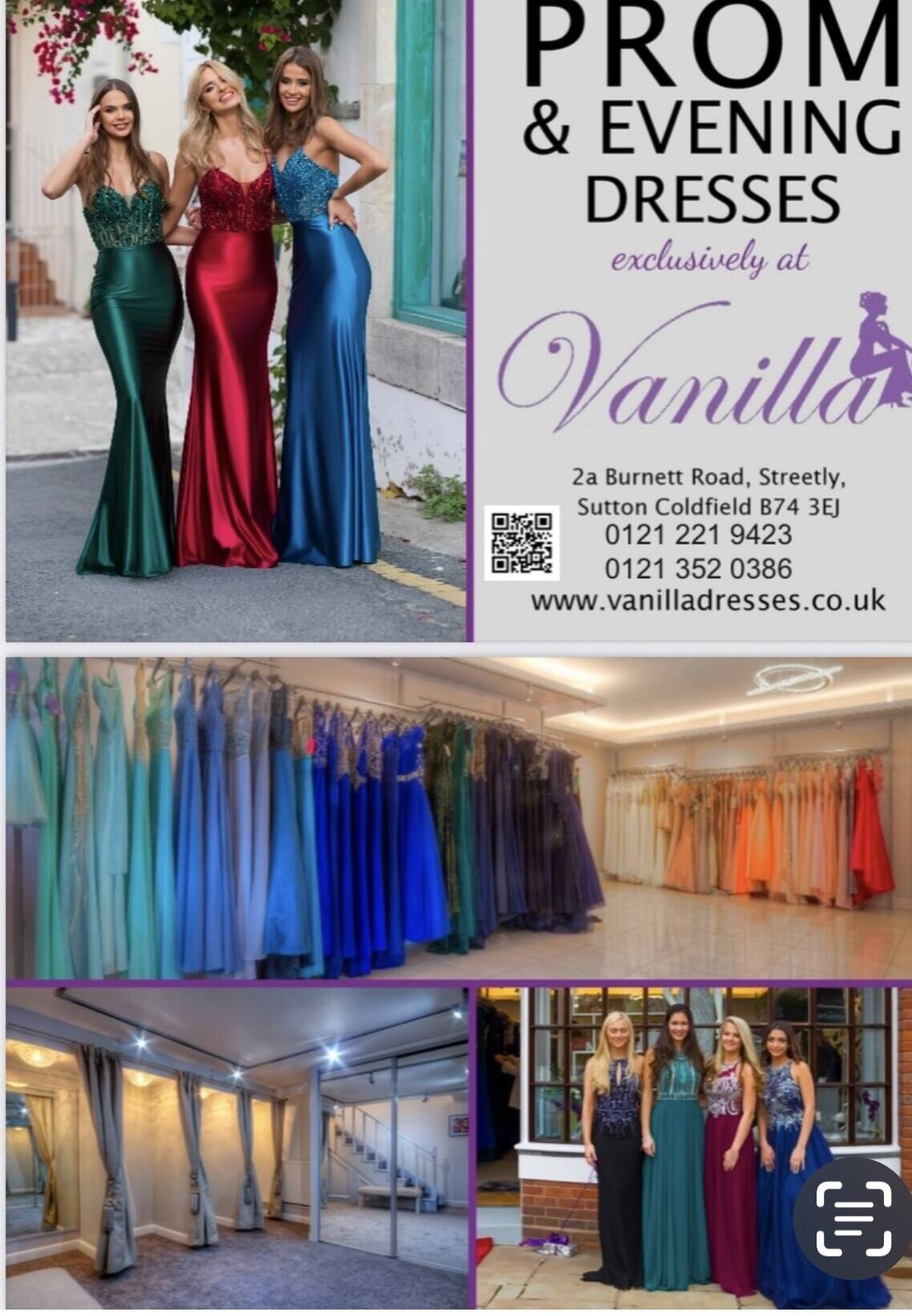 Prom dress boutique  in extremely sought after village