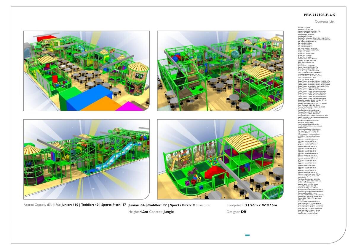 Large Jungle-Themed Soft Play Centre Playframe, Toddler Area, Baby Area, &ndash; Setup Ready for Relocation or New Venue!