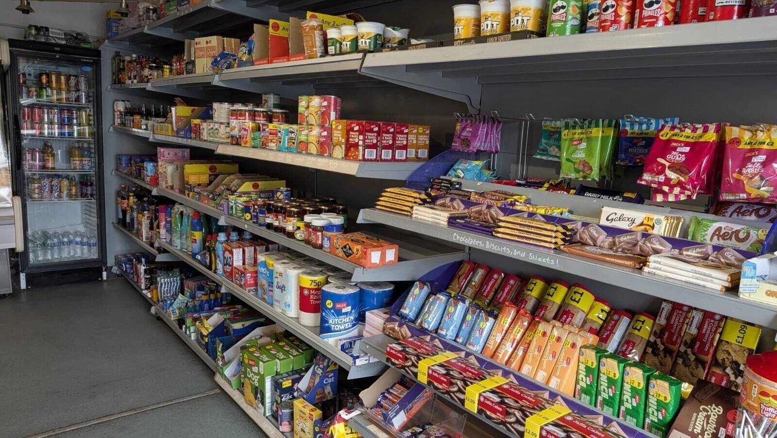 Village convenience store with restaurant, cafe, bar & accommodation
