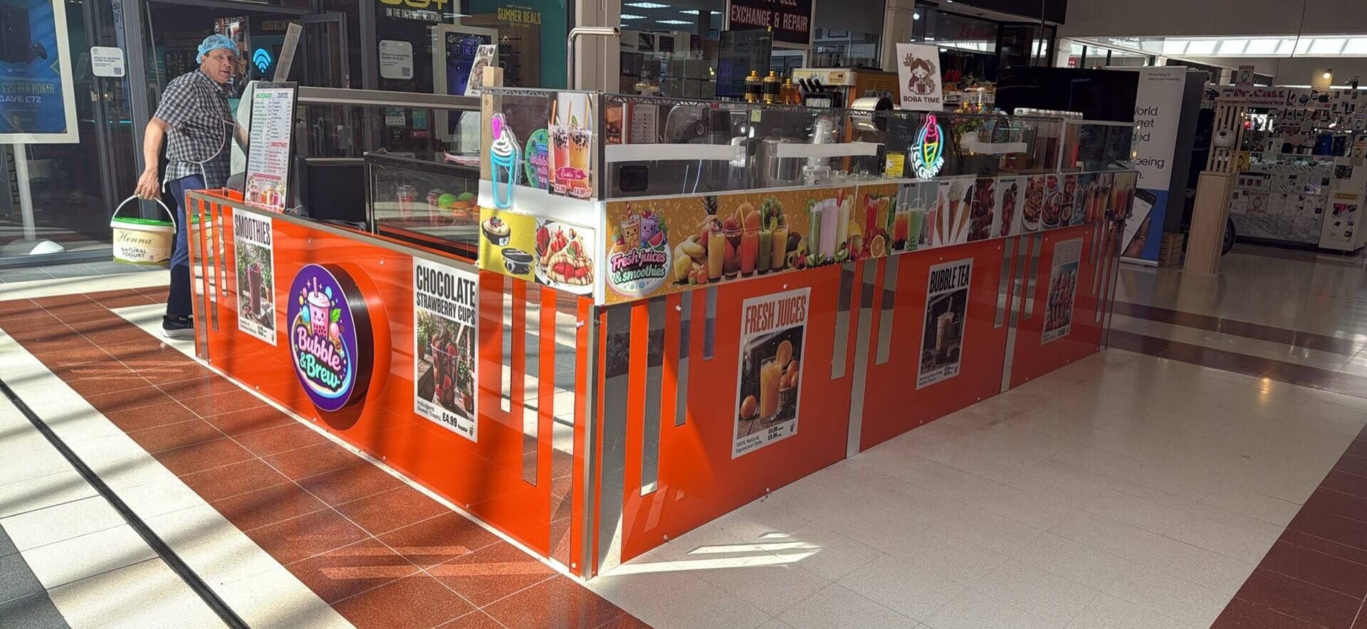 Bubble tea and Strawberry Chocolate stall for Sale Photo 9